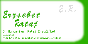 erzsebet rataj business card